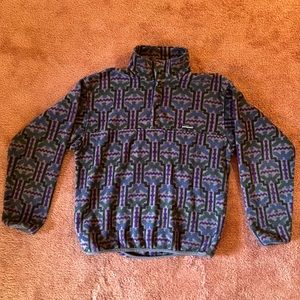 Vintage Aztec Patagonia snap fleece - size M